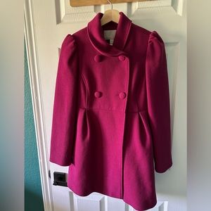 Pink coat - perfect for a Barbiecore moment.